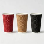 Wholesale Colorful Ripple Wall Paper Cups
