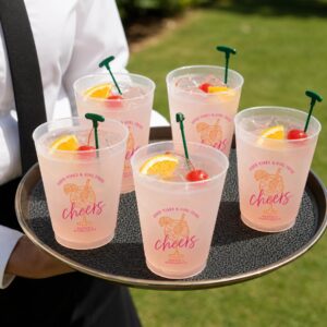 Custom Reusable Frosted Stadium Cups for Weddings, Parties & Events