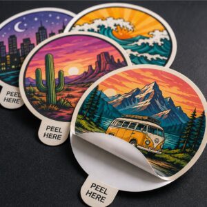 Custom Easy Peel Die Cut Stickers