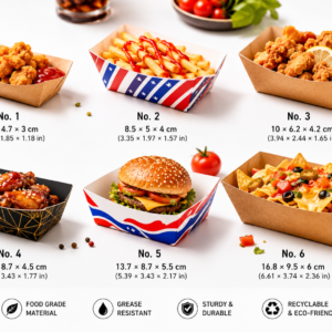 Custom Kraft Boat Food Trays